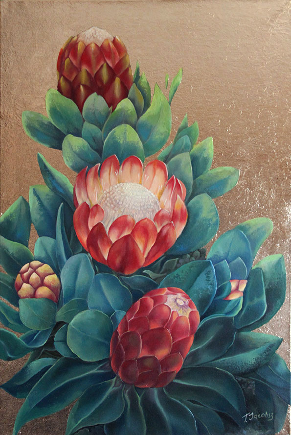 Gilded Protea Bloom